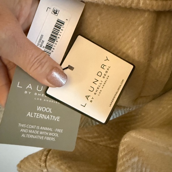 Tan and brown vintage jacket with faux leather collar zipper jacket size medium - Picture 6 of 8